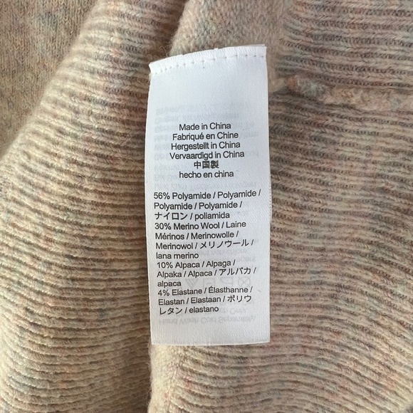 JCREW Rollneck Sweater in Supersoft Yarn, Ivory Rainbow, Size S - Picture 8 of 9